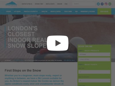 Watch Video Demo: Watch a demo of The Snow Centre’s online booking journey